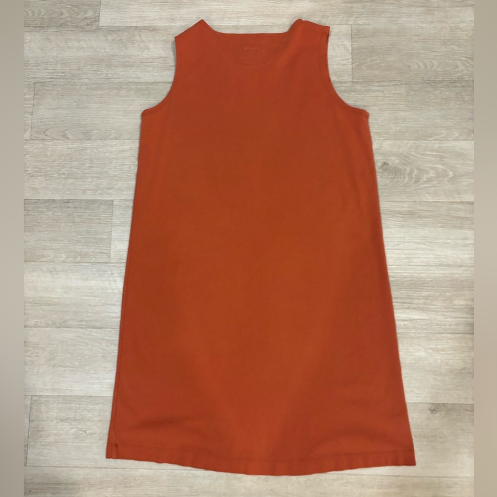 Patagonia Organic Cotton Sleeveless Orange Dress Size Medium So Comfortable! - Picture 3 of 4